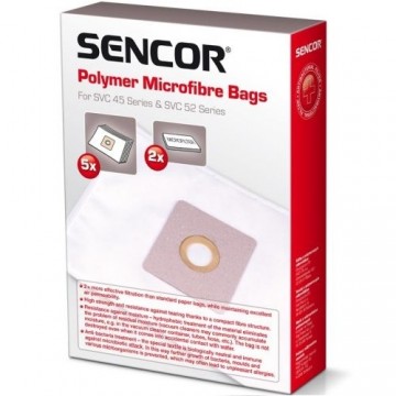Sencor SVC 45/52 Microfibre bags 5pcs + 2 microfilters
