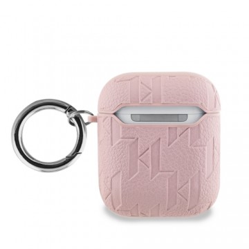 Karl Lagerfeld PU Embossed Choupette Head Case for AirPods 1|2 Pink (Damaged Package)