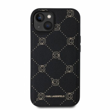 Karl Lagerfeld PU Karl Heads Pattern MagSafe Case for iPhone 14 Black