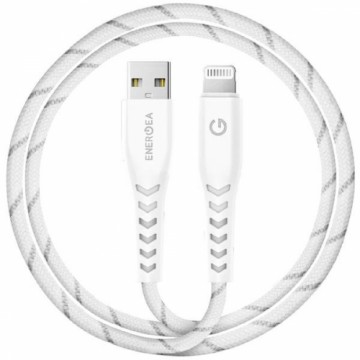 ENERGEA kabel Nyloflex USB - Lightning Charge and Sync C89 MFI 1.5m biały|white