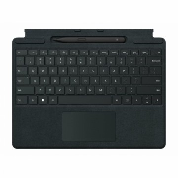 Bluetooth Tastatūra ar Planšetes Balstu Microsoft Surface Pro Signature Melns Vācu QWERTZ