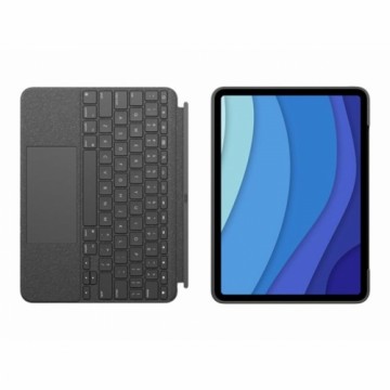 Bluetooth Tastatūra ar Planšetes Balstu Logitech Melns Pelēks Vācu QWERTZ