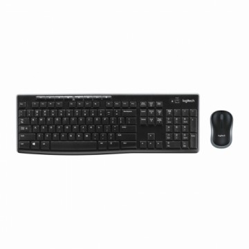 Keyboard and Mouse Logitech MK270 QWERTZ Black German