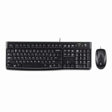 Клавиатура и мышь Logitech MK120 Чёрный немецкий QWERTZ