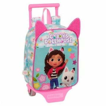 School Rucksack with Wheels Gabby's Dollhouse 22 x 10 x 27 cm