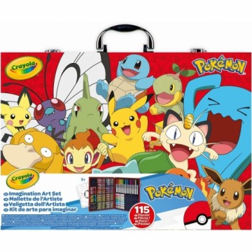 Pokemon Flomasteru Komplekts Pokémon 04-2931 Daudzkrāsains 115 Daudzums