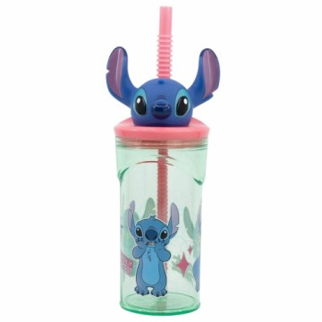 Glāzi ar Salmiņu Stitch Sweet 3D 360 ml