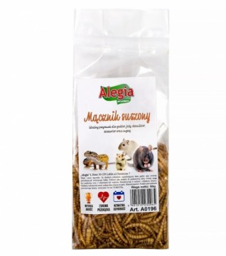 ALEGIA Dried mealworm - treat for rodents - 60g