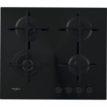 Whirlpool AKTL 629/NB1 hob Black Built-in 59 cm Gas 4 zone(s)