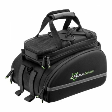 Rockbros A6-03BK bicycle bag for trunk 35 l with fold-out pockets - black