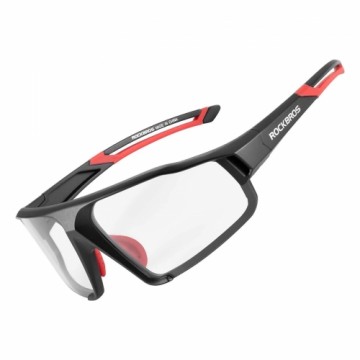 Rockbros SP216BK photochromic UV400 cycling glasses - black and red