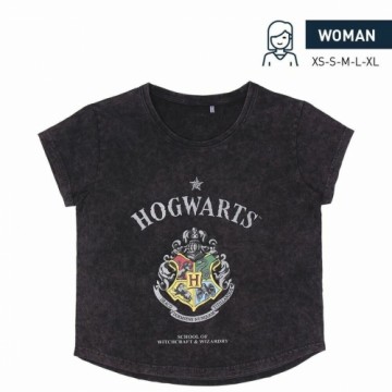 Sieviešu Krekls ar Īsām Piedurknēm Harry Potter Pelēks Tumši pelēks