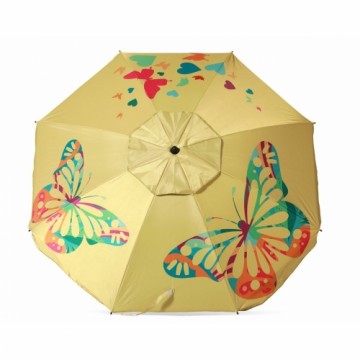 Bigbuy Outdoor Пляжный зонт Жёлтый 220 cm UPF 50+