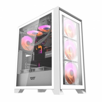 Computer case Darkflash DRX70 GLASS + 4 RGB fans (white)