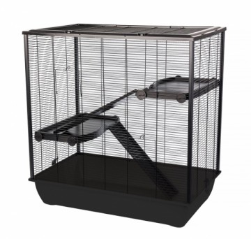 INTER-ZOO Frodo + Plastic Black - cage for a hamster