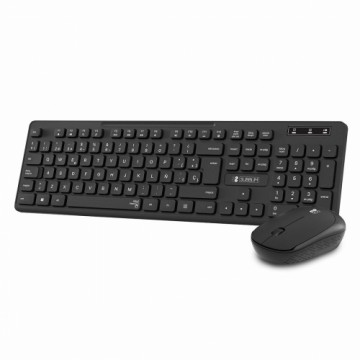 Keyboard and Wireless Mouse Subblim SUBKBC-CSSW10 Black