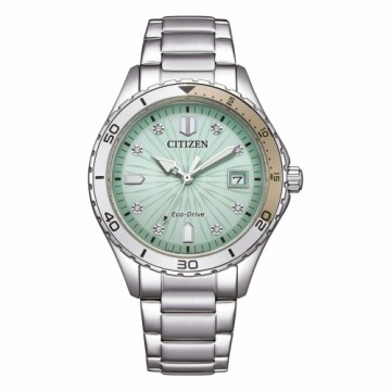 Мужские часы Citizen FE6170-88L Зеленый Серебристый