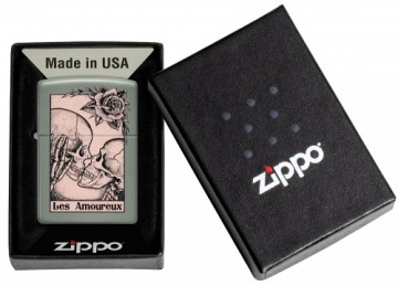 Zippo Lighter 48594 Death Kiss Design