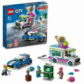 Playset Lego 60314 Ice Cream Truck Police Chase 60314 Multicolour (317 pcs)