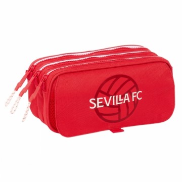 Sevilla FÚtbol Club Trīsvietīgs futrālis Sevilla Fútbol Club Sarkans 21,5 x 10 x 8 cm