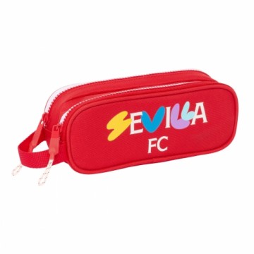 Sevilla FÚtbol Club Двойной пенал Sevilla Fútbol Club Красный 21 x 8 x 6 cm