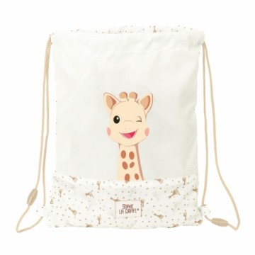 Сумка-рюкзак на веревках Sophie la Girafe Бежевый 26 x 34 x 1 cm