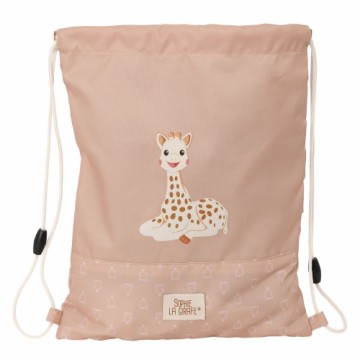 Backpack with Strings Sophie la Girafe Beige 26 x 34 x 1 cm