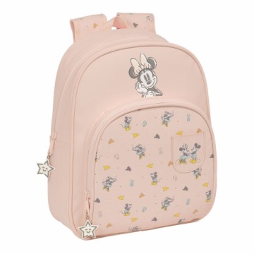 School Bag Minnie Mouse Baby Pink 28 x 34 x 10 cm