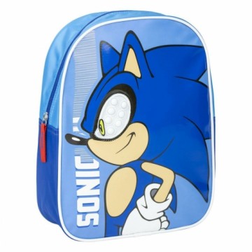 Школьный рюкзак Sonic Синий 23 x 30 x 9 cm