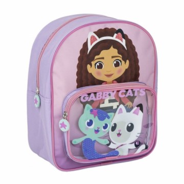 School Bag Gabby's Dollhouse Pink 25 x 3 x 12 cm