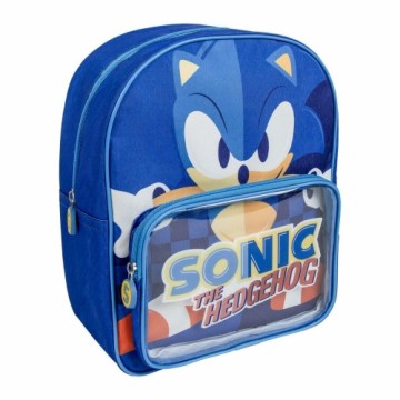 Школьный рюкзак Sonic Синий 25 x 3 x 12 cm