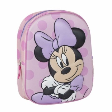 Skolas soma Minnie Mouse Rozā 25 x 31 x 10 cm