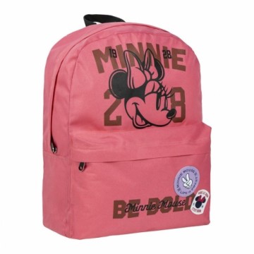 Casual Backpack Minnie Mouse Coral 32 x 4 x 42 cm