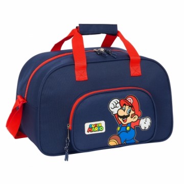 Спортивная сумка Super Mario World Тёмно Синий 40 x 24 x 23 cm
