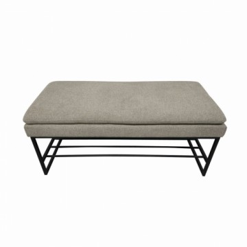 Foot-of-bed Bench DKD Home Decor Чёрный Бежевый полиэстер Железо (80 x 36 x 35 cm)