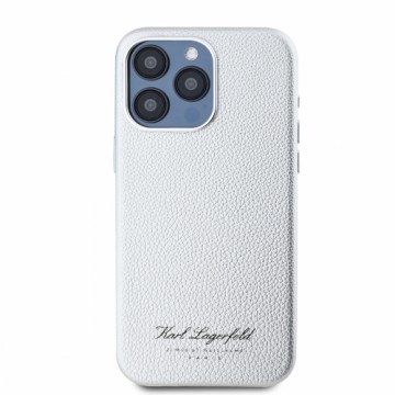 Karl Lagerfeld Grained PU Hotel RSG Case for iPhone 15 Pro Max Grey
