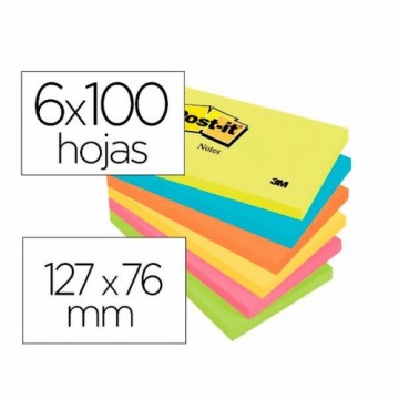 Sticky Notes Post-it FT510283557 (L655-N) Multicolour 7,6 X 12,7 cm