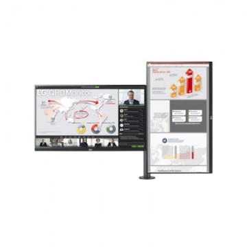 LG 27QP88DP-BS Ergo Dual Monitor - QHD, IPS, Pivot Verschiedene Bewegungen des Doppel-Displays