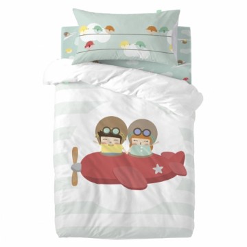 Комплект чехлов для одеяла HappyFriday Happynois Learning To Fly Разноцветный Детская кроватка 2 Предметы