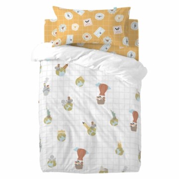 Комплект чехлов для одеяла HappyFriday Mr Fox World trip Разноцветный Детская кроватка 2 Предметы