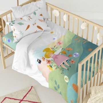 Duvet cover set HappyFriday Mr Fox Dreaming   Multicolour Baby Crib 2 Pieces