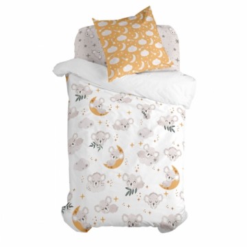 Комплект чехлов для одеяла HappyFriday Moshi Moshi Baby Koala Разноцветный 80 кровать 2 Предметы