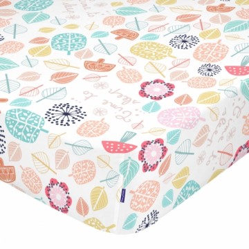 Fitted sheet HappyFriday MOSHI MOSHI Multicolour 60 x 120 x 14 cm