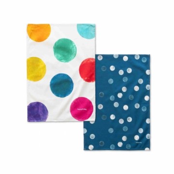Кухонное полотенце HappyFriday Confetti Разноцветный 70 x 50 cm (2 штук)