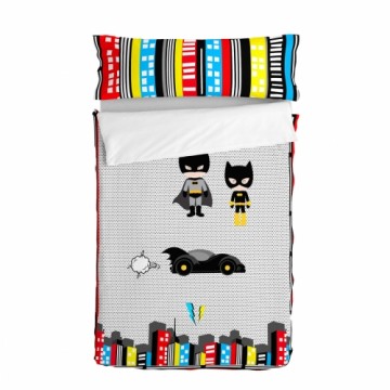 Quilt Cover without Filling HappyFriday Mr Fox Bat Multicolour 90 x 200 cm