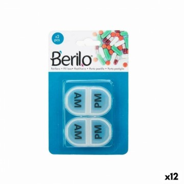 Berilo Коробочка для таблеток набор Прозрачный Пластик (12 штук)