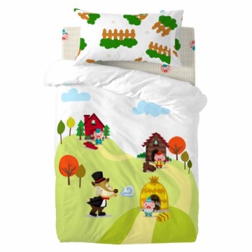 Комплект чехлов для одеяла HappyFriday Mr Fox Piggys  Разноцветный Детская кроватка 2 Предметы