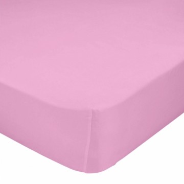 Fitted sheet HappyFriday BASIC KIDS Pink 70 x 140 x 14 cm
