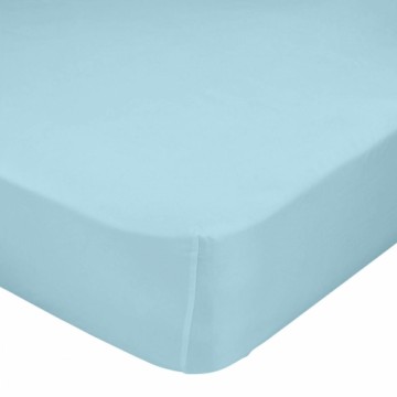 Fitted sheet HappyFriday BASIC KIDS Blue 60 x 120 x 14 cm