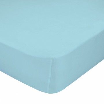 Fitted sheet HappyFriday BASIC KIDS Blue 90 x 200 x 32 cm